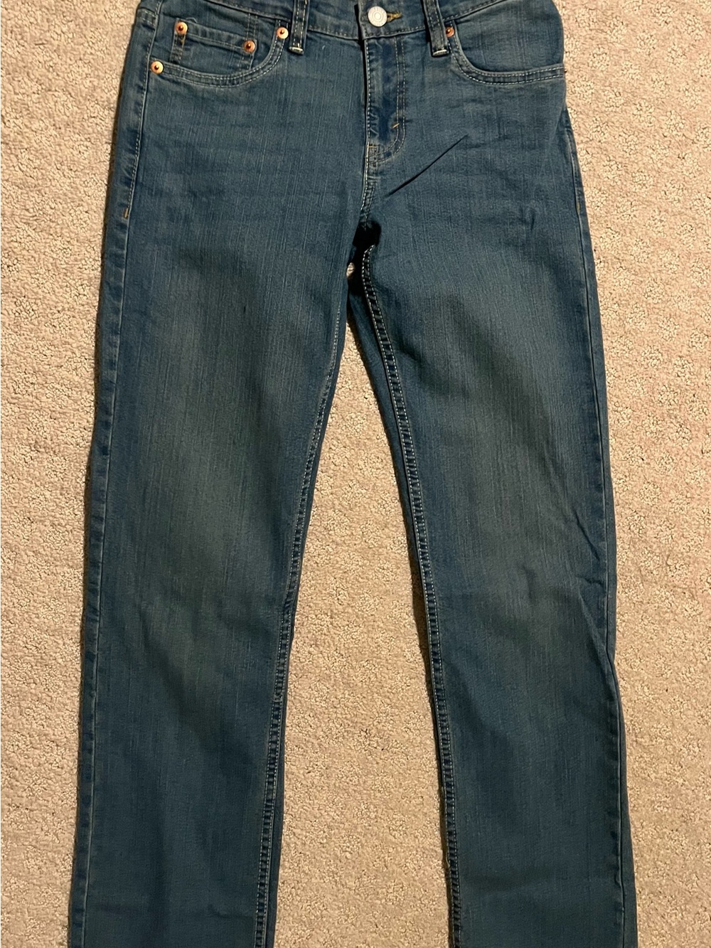 Boys Levi’s 511 Size 14 Slim Flex Straight-Leg Dark Blue Jeans
